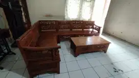 Set kursi tamu jati
