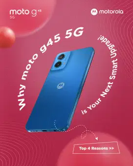(MOTOROLA SALE) Motorola G45 5G 8/256GB - Snapdragon 6s Gen 3
