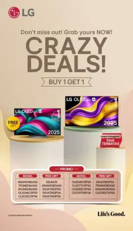 Promo by one get one
