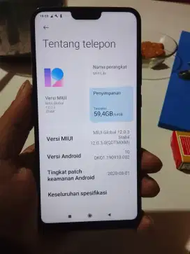 Xiaomi mi 8 lite lengkap ram 4/64