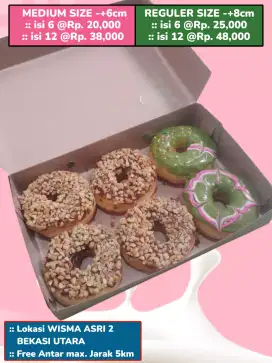 Donat fresh home made varian rasa