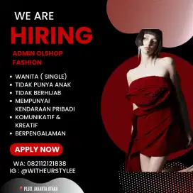 Lowongan kerja admin khusus wanita