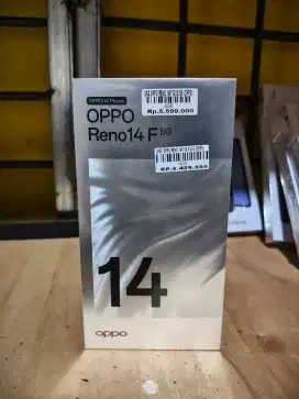 Oppo Reno 14f 5g 8/256 garansi resmi 1tahun Atlantis dahsyat