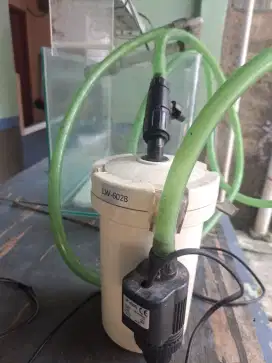 Aquarium bending ukuran 50 centian lebih deh bonus filter