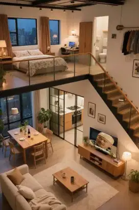 Mezzanine tipe bedroom