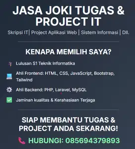Bantuan Project IT & Skripsi Cepat & Terpercaya - Ahli Web Development