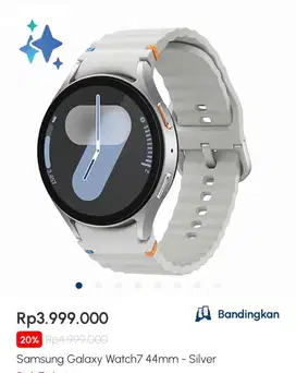 samsung galaxy watch7 44 mm diskon 20% stock terbatas ya gais