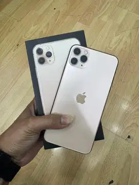 Iphone 11 promax 64GB gold second resmi ibox mulus no minus fullset