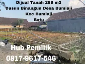 Dijual Tanah Sangat  Strategis di Kota Batu