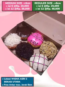 Donat susu varian rasa