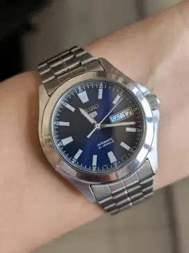 Jam Seiko 5 automatic original SNKL07K1 blue