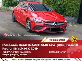[LOW KM] Mercy Mercedes Benz CLA200 CLA 200 AMG Line (C118) Red 2019