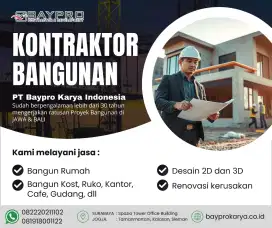 JASA BANGUN RUMAH KOST RUKO KANTOR GUDANG HOTEL , KONTRAKTOR BANGUNAN