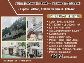 Rumah Hoek di Cipete Selatan. Hanya 130 meter Jl. Antasari. SwimPool
