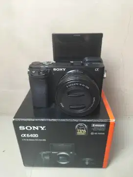 Sony A6400 Fullshet Box Lengkap Mulus SC Rendah