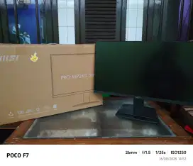 monitor msi 24 inch 100hz ( baru 1 bulan )
