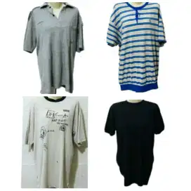 Baju kaos size jumbo/XL/L second branded super mulus/bagus murah