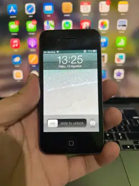 iPhone 4S 16GB iOS 6.1.3 JB Eks Inter Warna Hitam