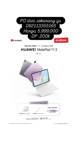 PO Huawei matepad 11.5 new 2025