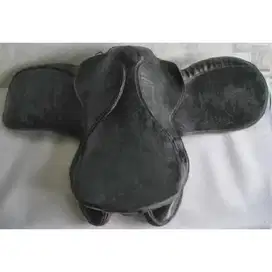 Vintage kuno pelana kuda dari kulit tebal dan di double era 50's Eropa