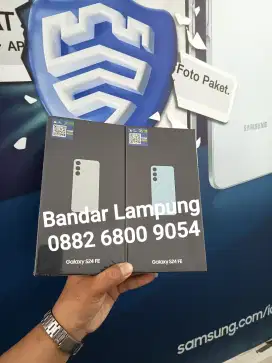 BNIB SAMSUNG S24 FE 5G 8/256 + ADAPTER 25W ,SOFCASE RESMI INDONESIA