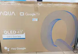 2nd Google TV AQUA QLED 4K 43inch AQT S80 Digital Android Antapani DSK