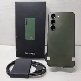 SUPER MULUS 99.99% SAMSUNG GALAXY S23 5G 8/256 GREEN NO MINUS FULLSET