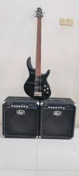 Gitar bass cort action bass v plus + ampligrove engine Gge 30b
