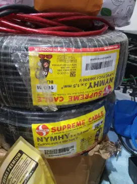 Kabel supreme 3x1.5 nymhy  serabut 100 m