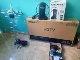 Di Jual paket TV samsung 32inch, antena indoor + ooutdoor, STB sharp