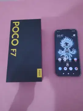 Handphone Poco F7 Black 99,9% Like New dan Fullset (Nego)