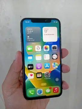 IPhone X Black 256Gb 4G Fullset ex inter normal all op