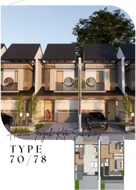 Rumah Japandi Type 40 Kota Sukabumi