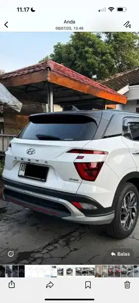 Hyundai Creta Prime 2023 AT type Tertinggi asli AB H.280 nett (cash)