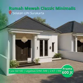 Rumah Classic 1 Lantai 2 kamar Tidur di Selatan Tugu Kartasura
