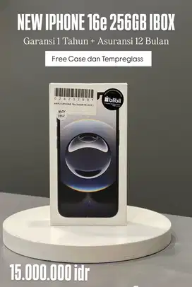 iphone 16e 256 new resmi ibox