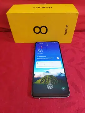 Realme 8 NFC ram 8gb/128gb layar fullview 6,5 lengkap fingerprint on