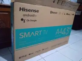 Tv hesense 43 lcd pecah