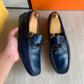 Tods loafers navy work shoes sepatu 41