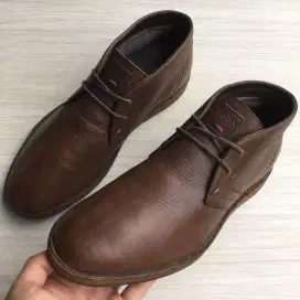 Hugo Boss Volkmer Mid Boots leather kulit work sepatu 42