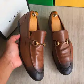 Gucci Jordaan Leather Loafers Formal sepatu 42