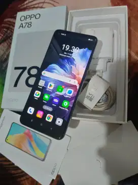 OPPO A78 BLACK 256GB  MULUS CILLA