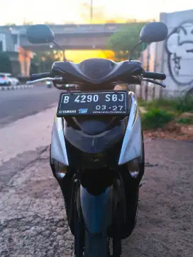 Yamaha Gear 125 2022 – Silver Hitam, KM Rendah 11rb, Mulus