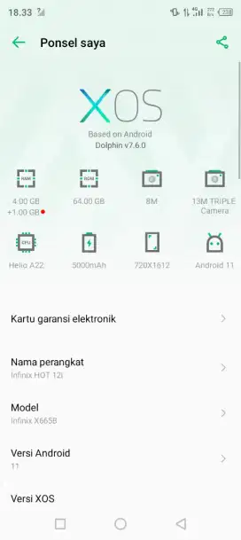 infinix hot12i  4/64