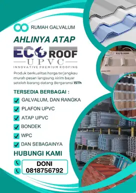 Sedia Atap UPVC,Galvalum,Baja ringan.