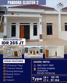 RUMAH CLUSTER MURAH DEKAT KAMPUS UIN