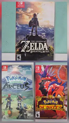 Game Nintendo Switch Zelda, Pokemon Arceus, Pokeman Scarlet