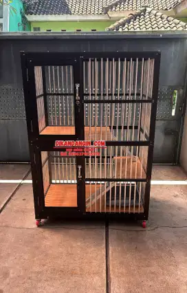 KANDANG KUCING ALUMUNI BISA COD