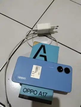 Oppo A17 ram 4gb kondisi bekas mulus lengkap minus pemakaian