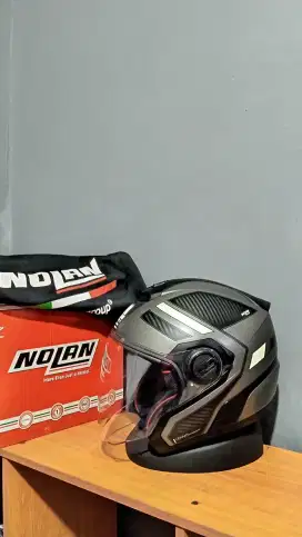 HELM NOLAN N405 BELTWAY MATT GREY SECOND ORIGINAL SUDAH SNI